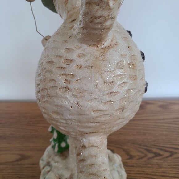 Dancing Snowman With Snowball Garland Shelf Sitter Winter Figurine Corncob Pipe - Picture 8 of 15